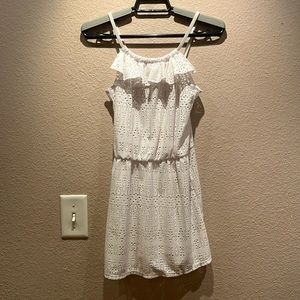 George Girl’s White Swimsuit Coverup Dress Size Medium 8-10